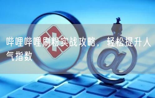 哔哩哔哩刷粉实战攻略，轻松提升人气指数