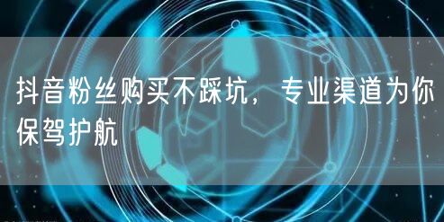 抖音粉丝购买不踩坑，专业渠道为你保驾护航