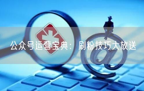 公众号运营宝典：刷粉技巧大放送