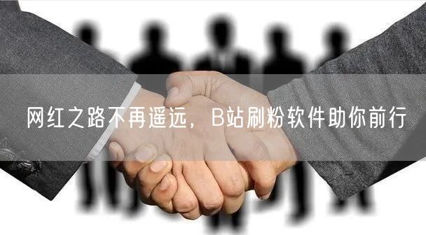 网红之路不再遥远，B站刷粉软件助你前行